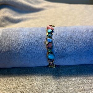 Elegant Gold and Multicolor Bracelet